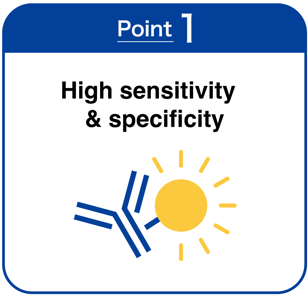 High sensitivity   & specificity