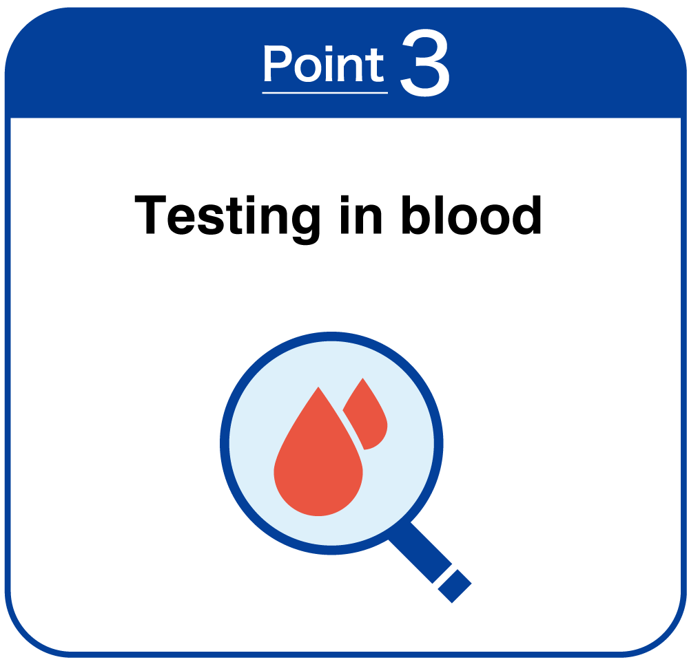 Testing in blood